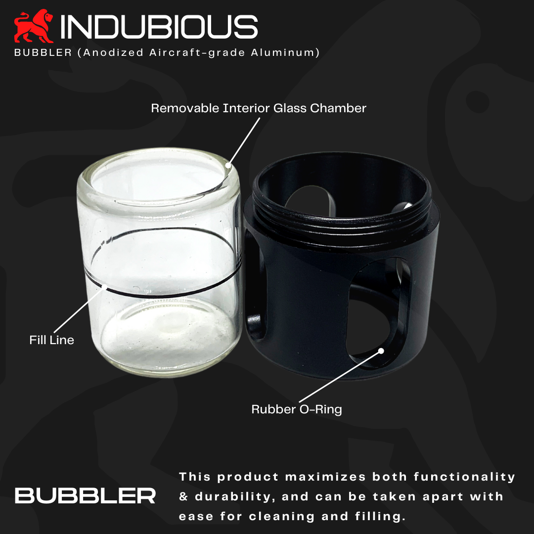 STASH & STORAGE BUNDLE WITH BUBBLER - INDUBIOUS