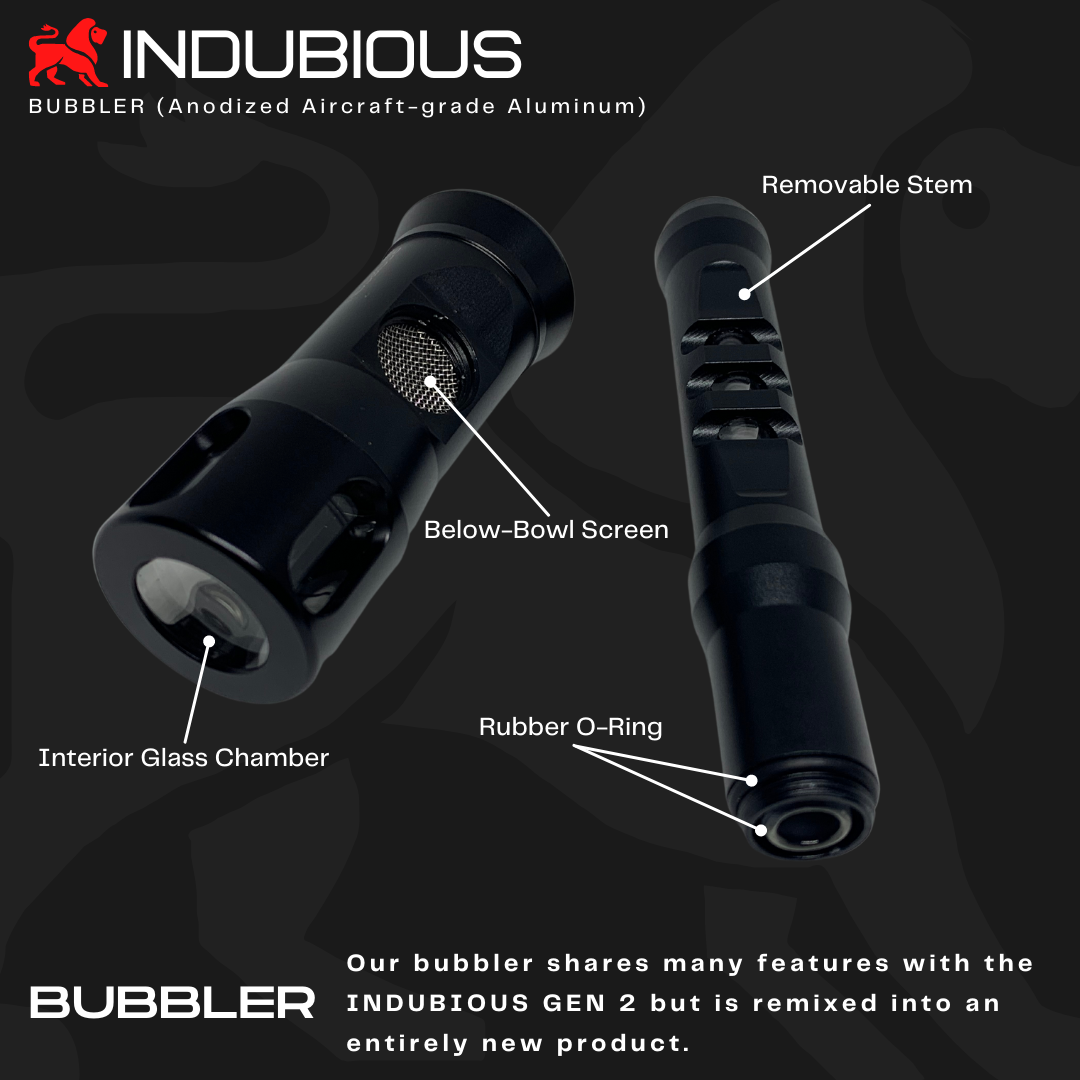 STASH & STORAGE BUNDLE WITH BUBBLER - INDUBIOUS