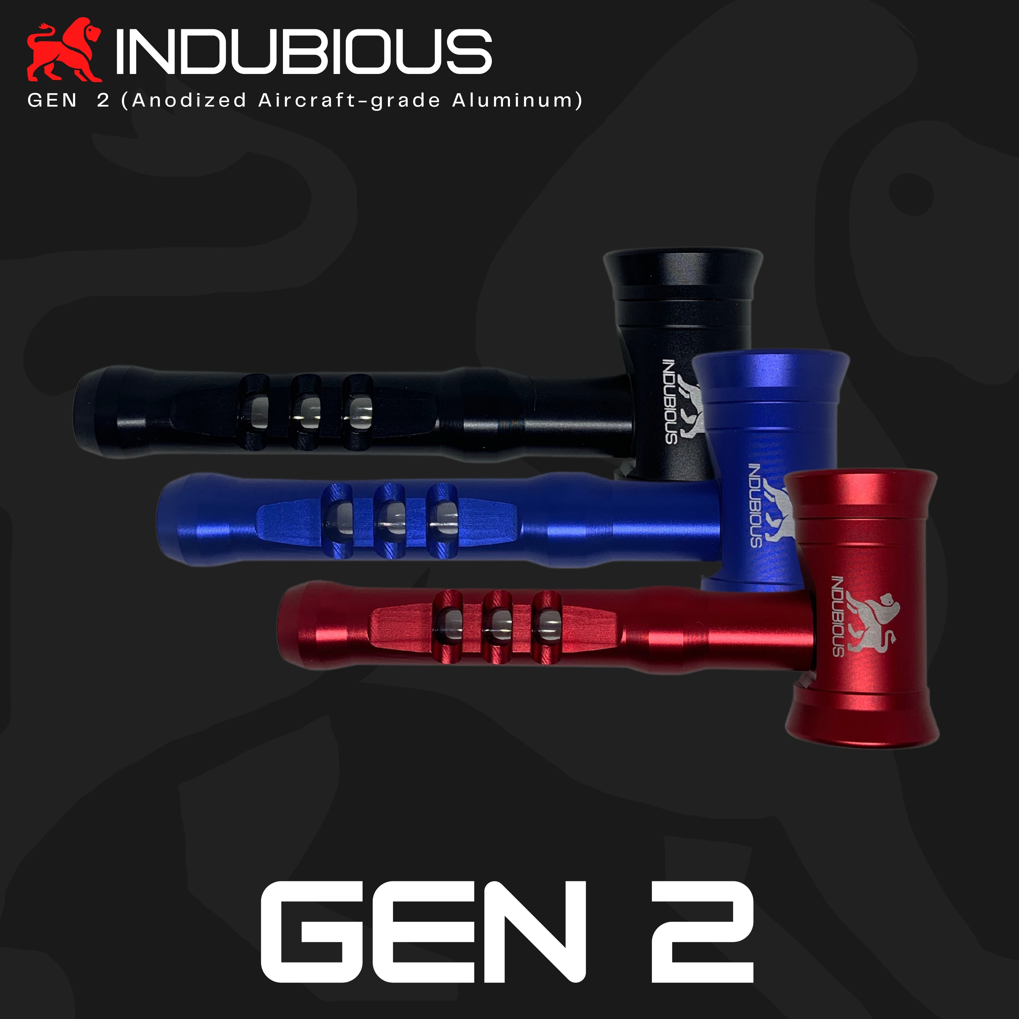 aluminum tobacco pipe Metal Hand Pipes GEN 2 - INDUBIOUS