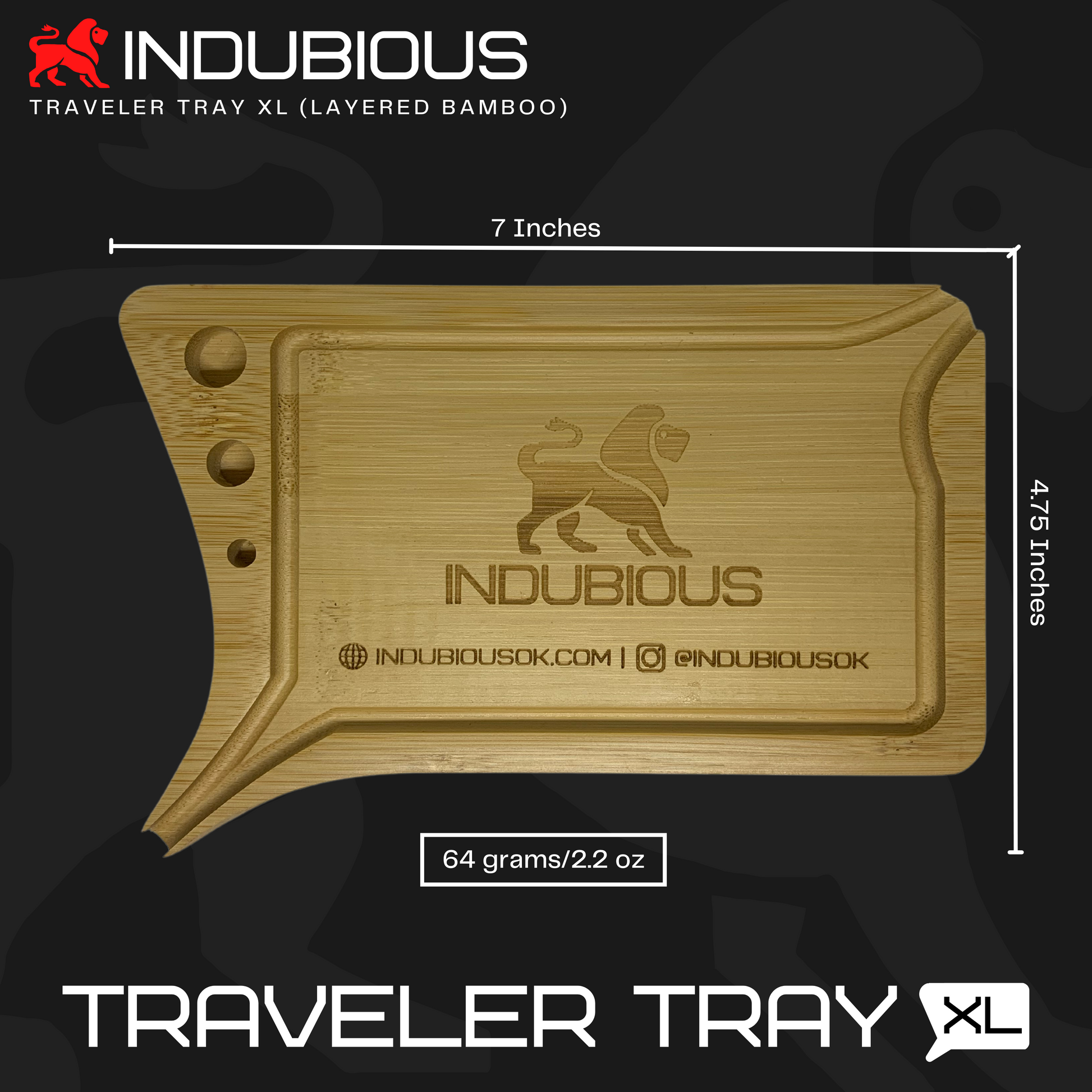 TRAVELER TRAY XL - INDUBIOUS