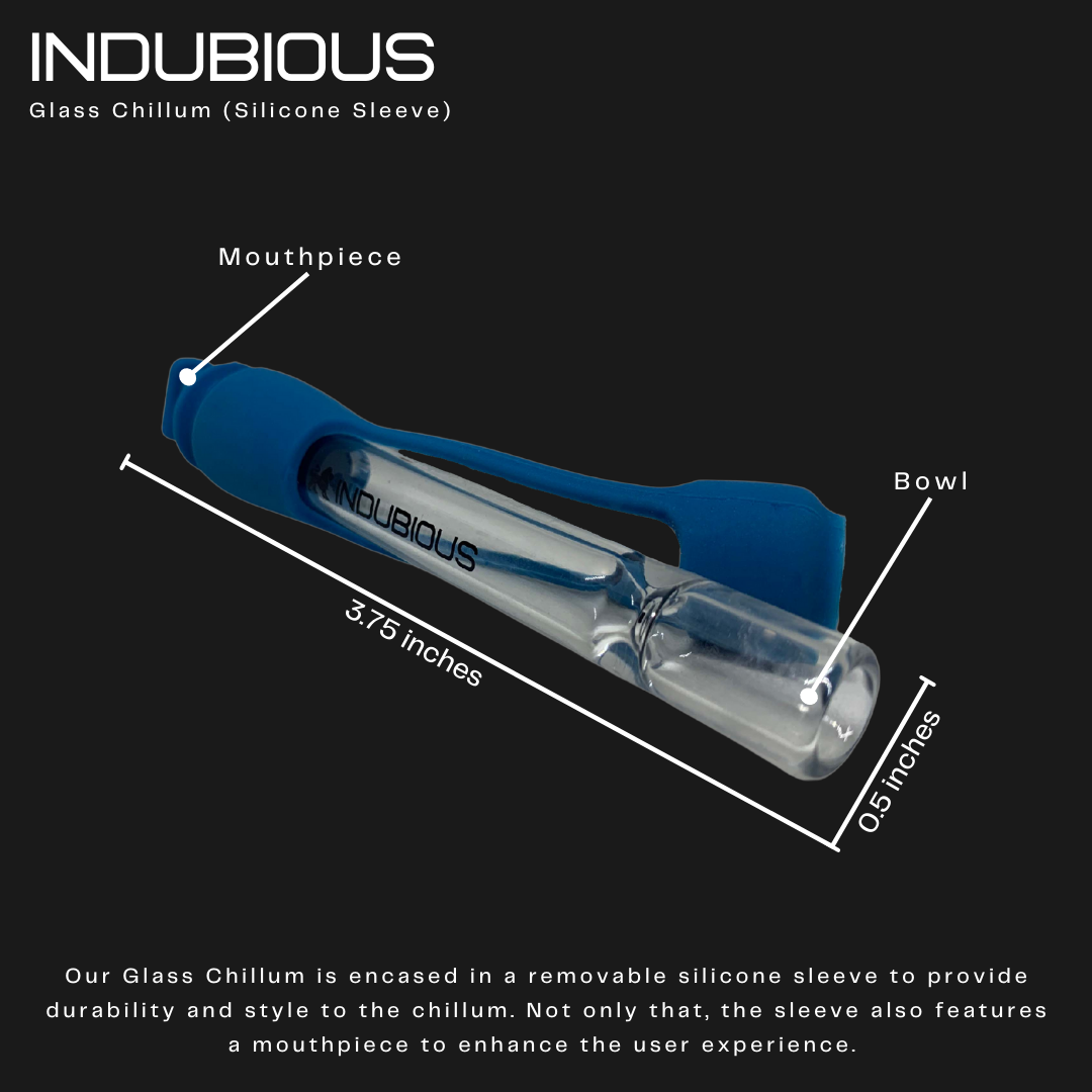 Glass Chillum. Cool Pipe. Low Profile. One Hitter Glass Pipes | Break Resistant Pipe | Best One Hitter. Silicone One Hitter. Discreet
