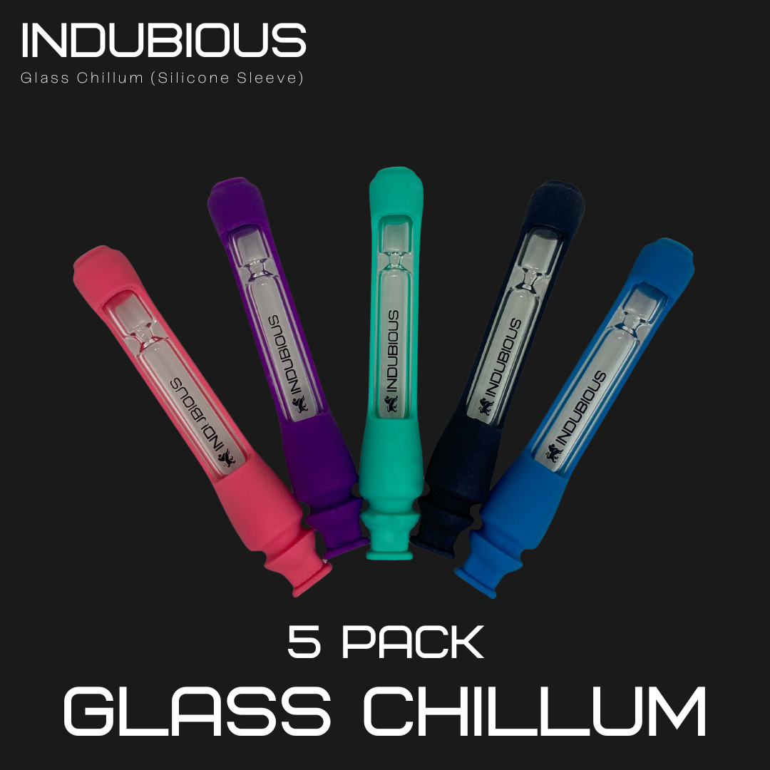 GLASS\SILICONE CHILLUM BUNDLE - INDUBIOUS