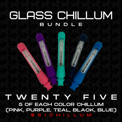 SILICONE CHILLUM (25 PC BUNDLE) - INDUBIOUS