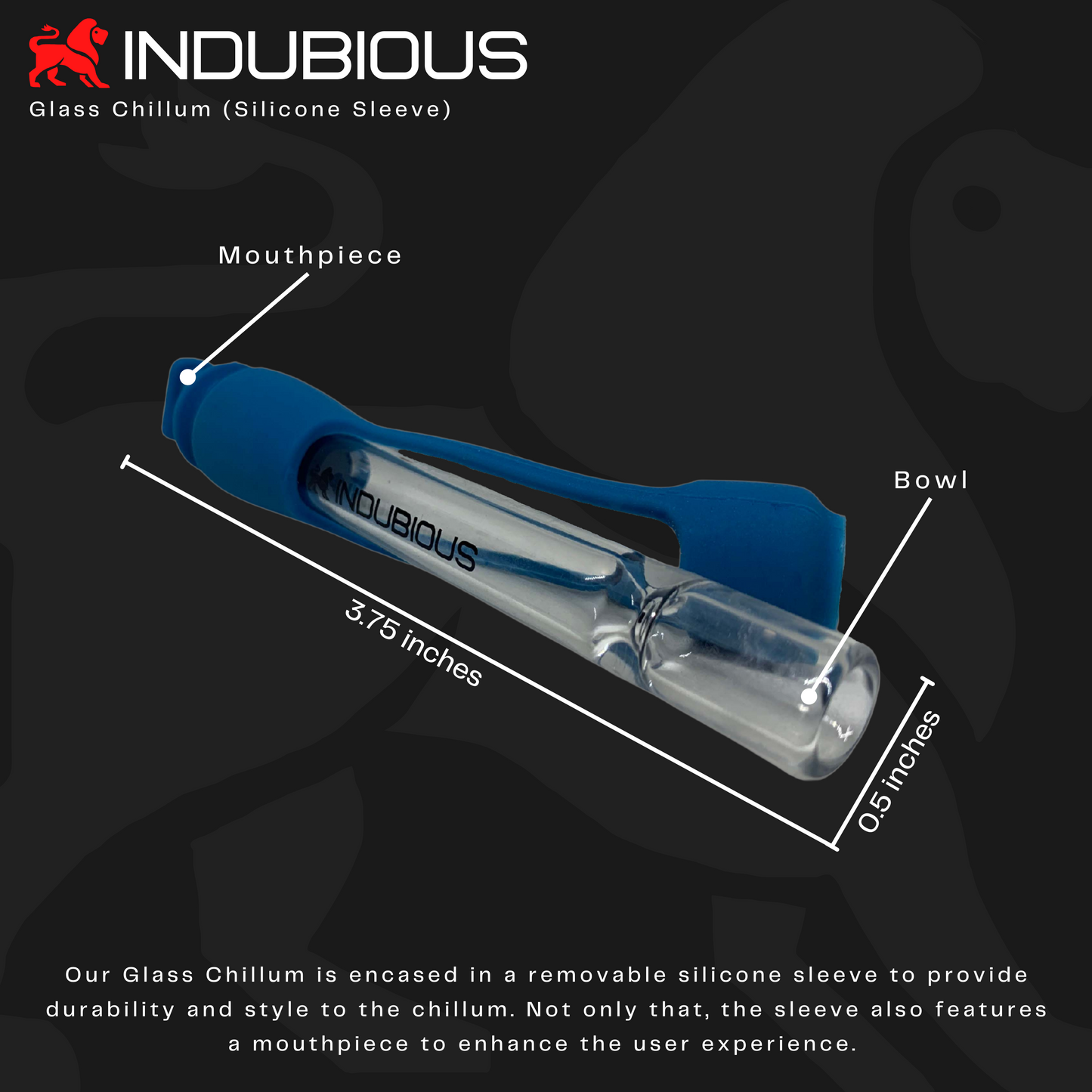 SILICONE CHILLUM (25 PC BUNDLE) - INDUBIOUS