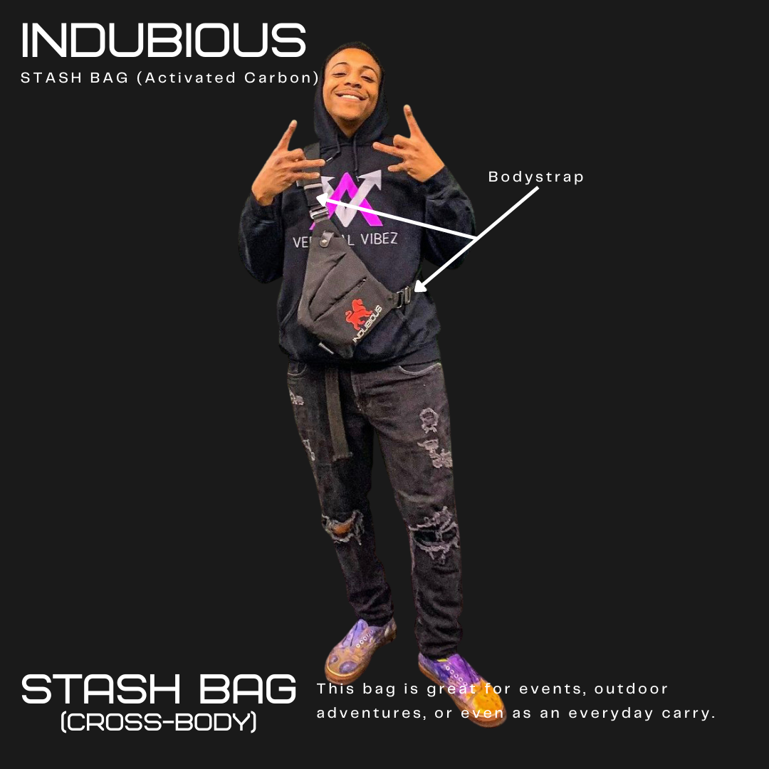 Indubious Stash Bag. Event stash bag. Smell proof bag. Indubious Oklahoma